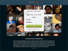 Tablet Screenshot of doctordatingservice.com